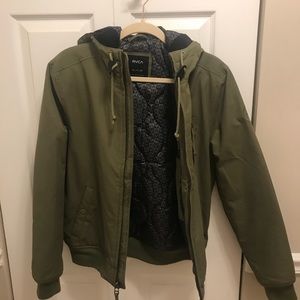 RVCA Army green winter jacket